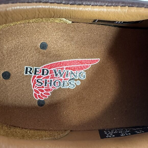 Redwing Shoes Womens 5 D Brown Steel Toe Slip On Work Shoes Clogs Leather - Picture 12 of 14